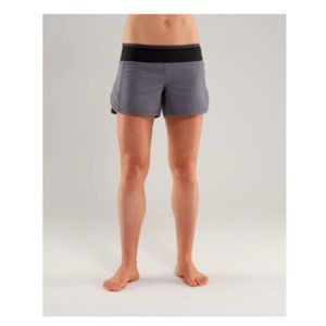 Lululemon Turbo Run Short Black Heathered Size 8